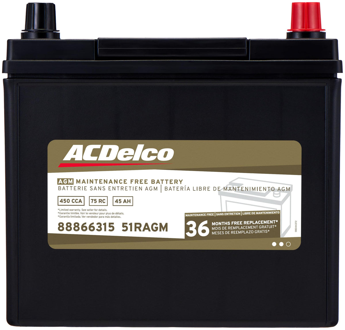 AGM BCI Group 51R Car Battery N69450
