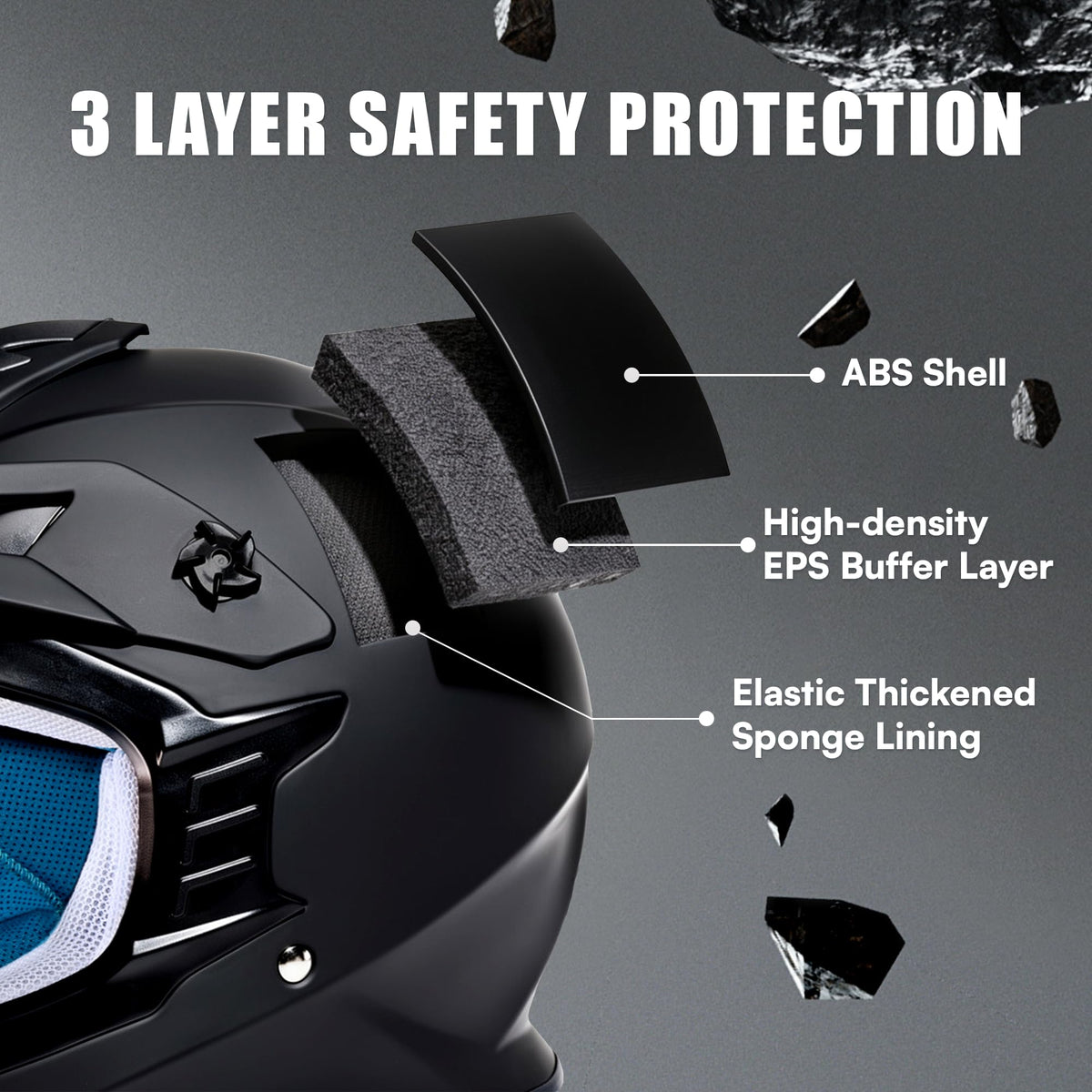 Full Face DOT Certified Motocross Helmet R686