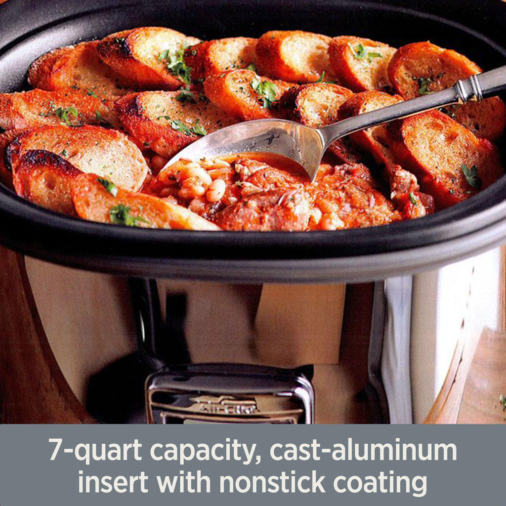 Stainless Steel Electric Slow Cooker 7-Quart T684305