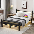 Black Full Size Metal Platform Bed Frame with Headboard and Footboard A17271