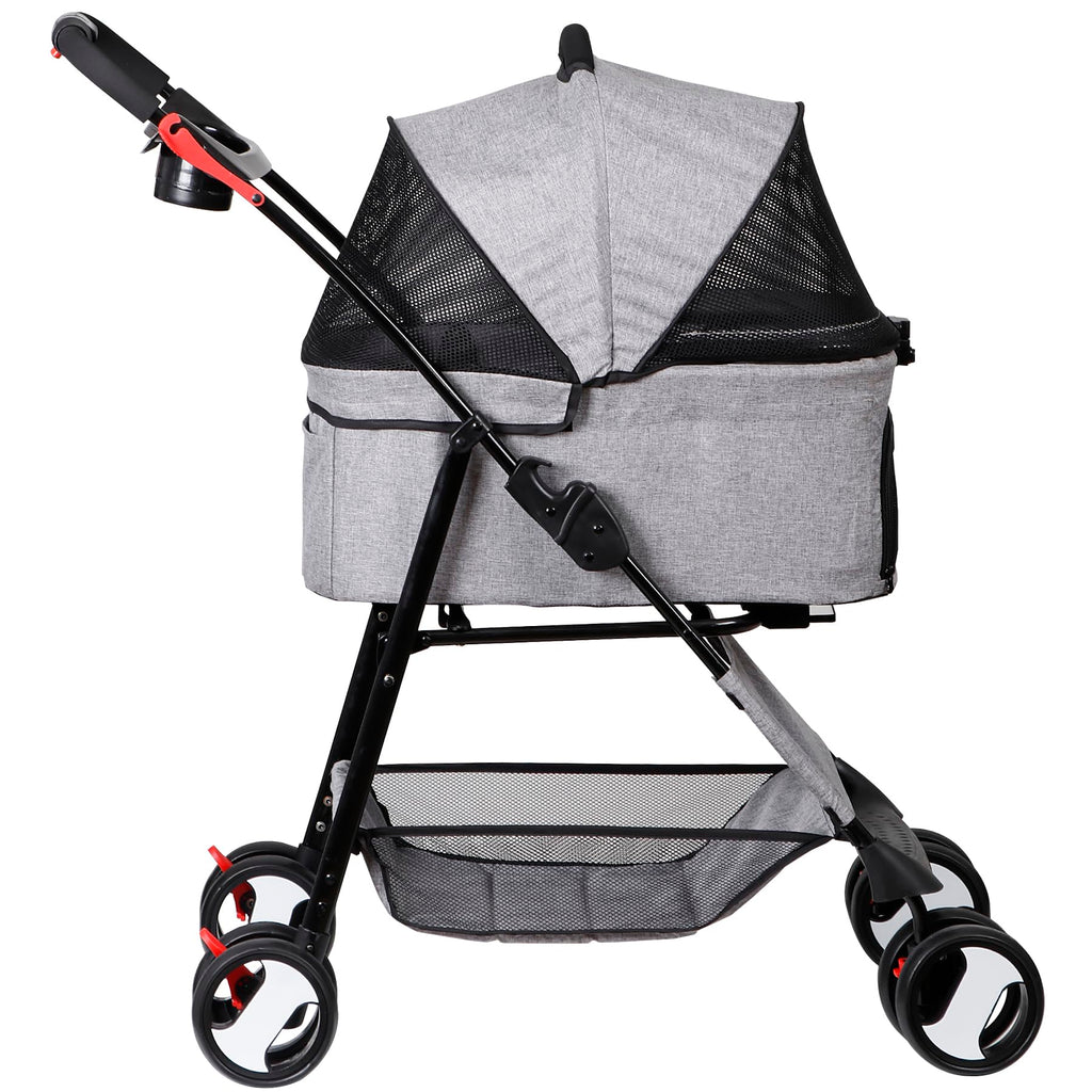 3 in1 Foldable Pet Stroller with 4 Wheels T2410