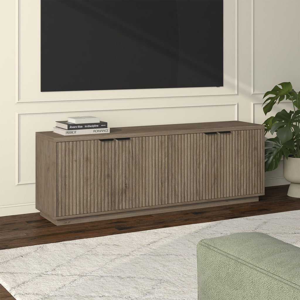 70" Weathered Gray TV Stand S2702