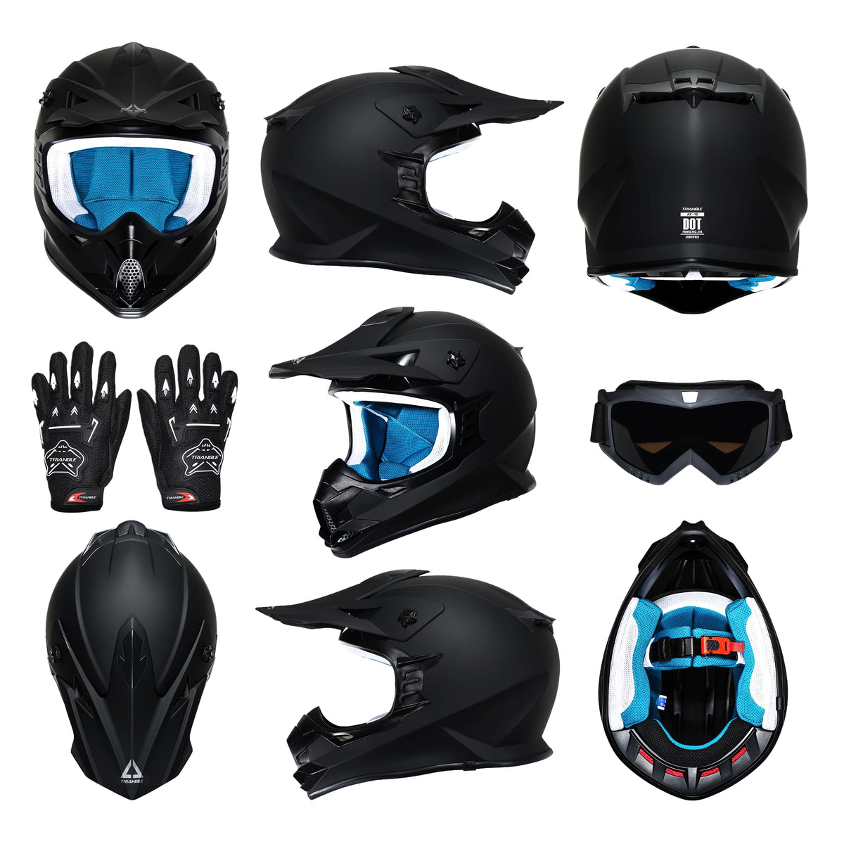 Full Face DOT Certified Motocross Helmet R686