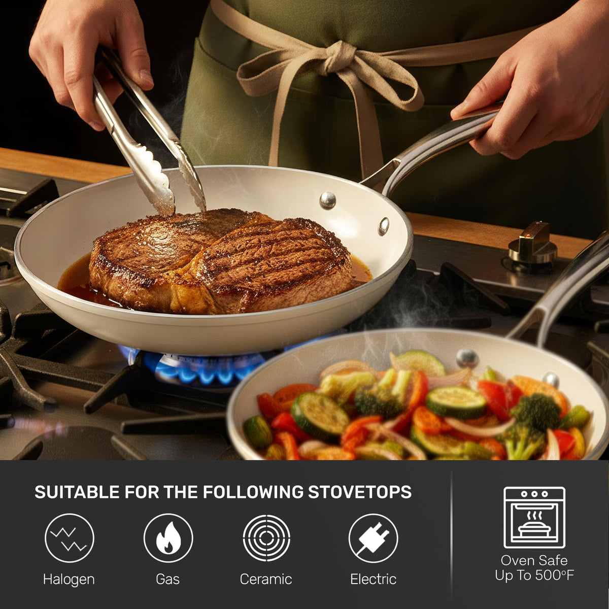 12 Pc Ceramic Cookware Set Z1497