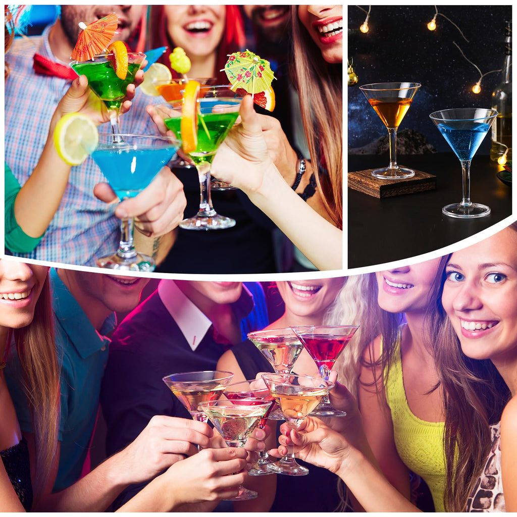 10 oz Plastic Martini Glasses Set of 12 Z684
