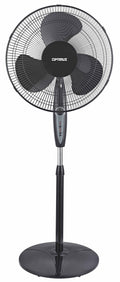 White 16-Inch Oscillating Stand Fan with Remote F954