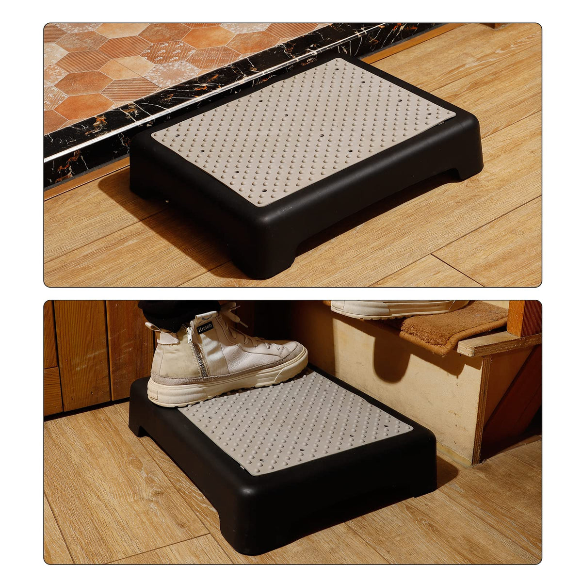 One Step Stool 3.5 Inch Non-Slip 440 Lbs Capacity X152