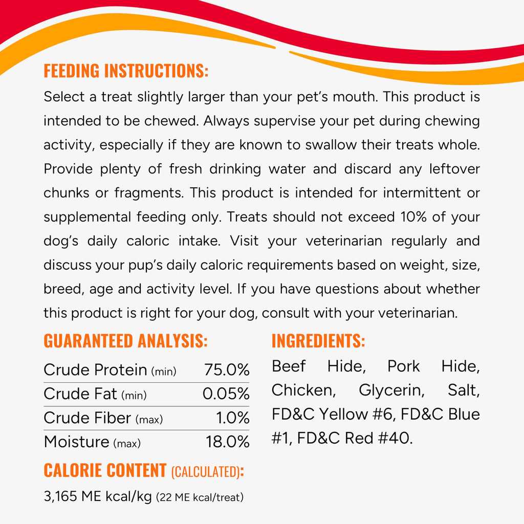 Long-Lasting Dog Treat with Real Protein, 70 Count D78108
