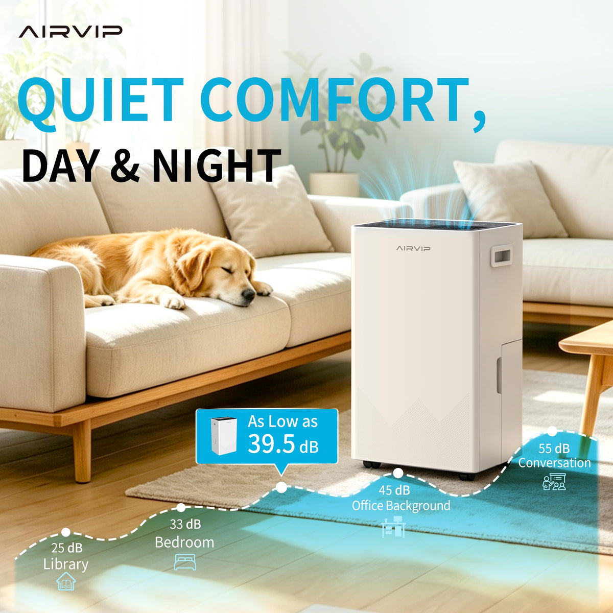 50 Pints Dehumidifier with Drain Hose T22125