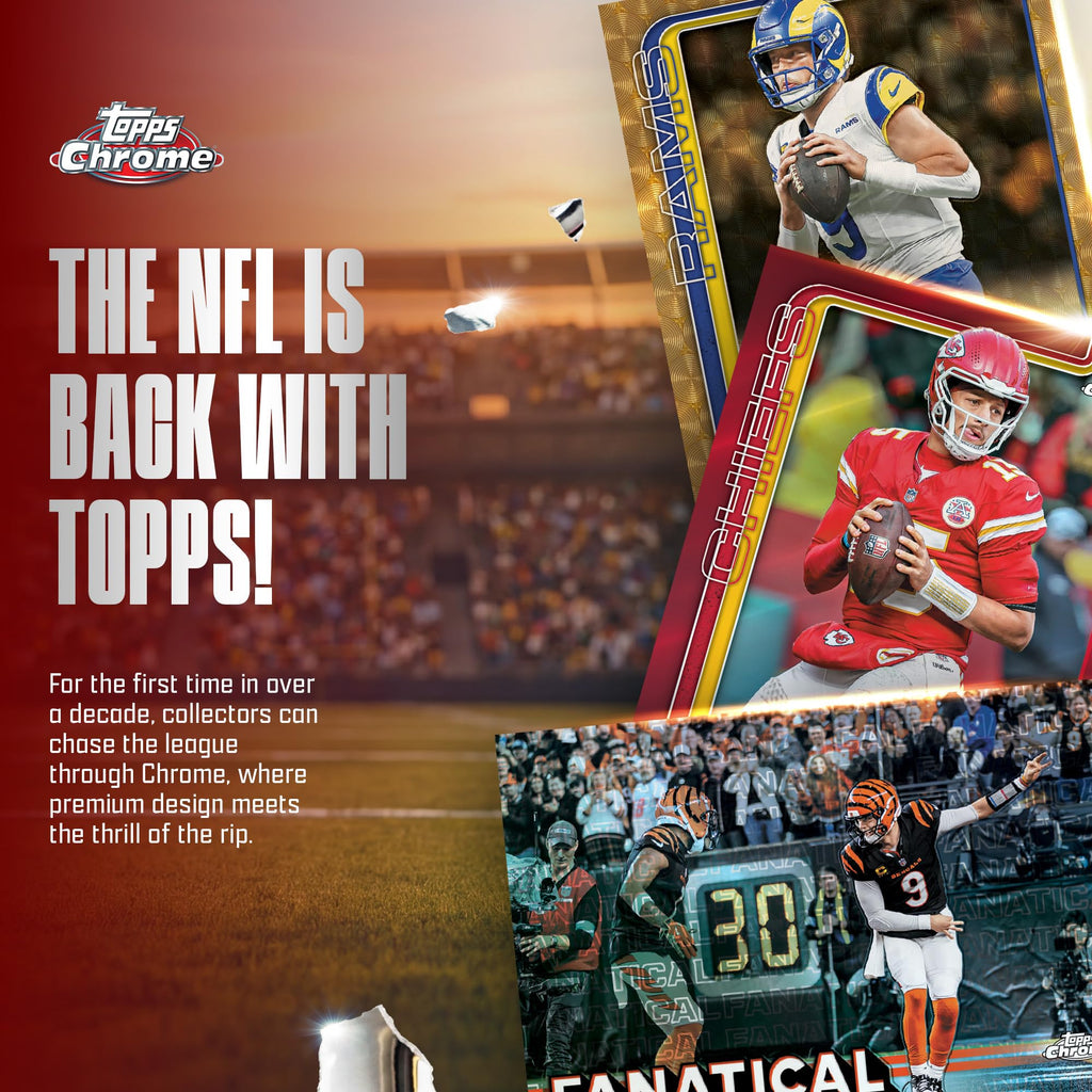 2025 Topps Chrome NFL Football Mega Box W50070