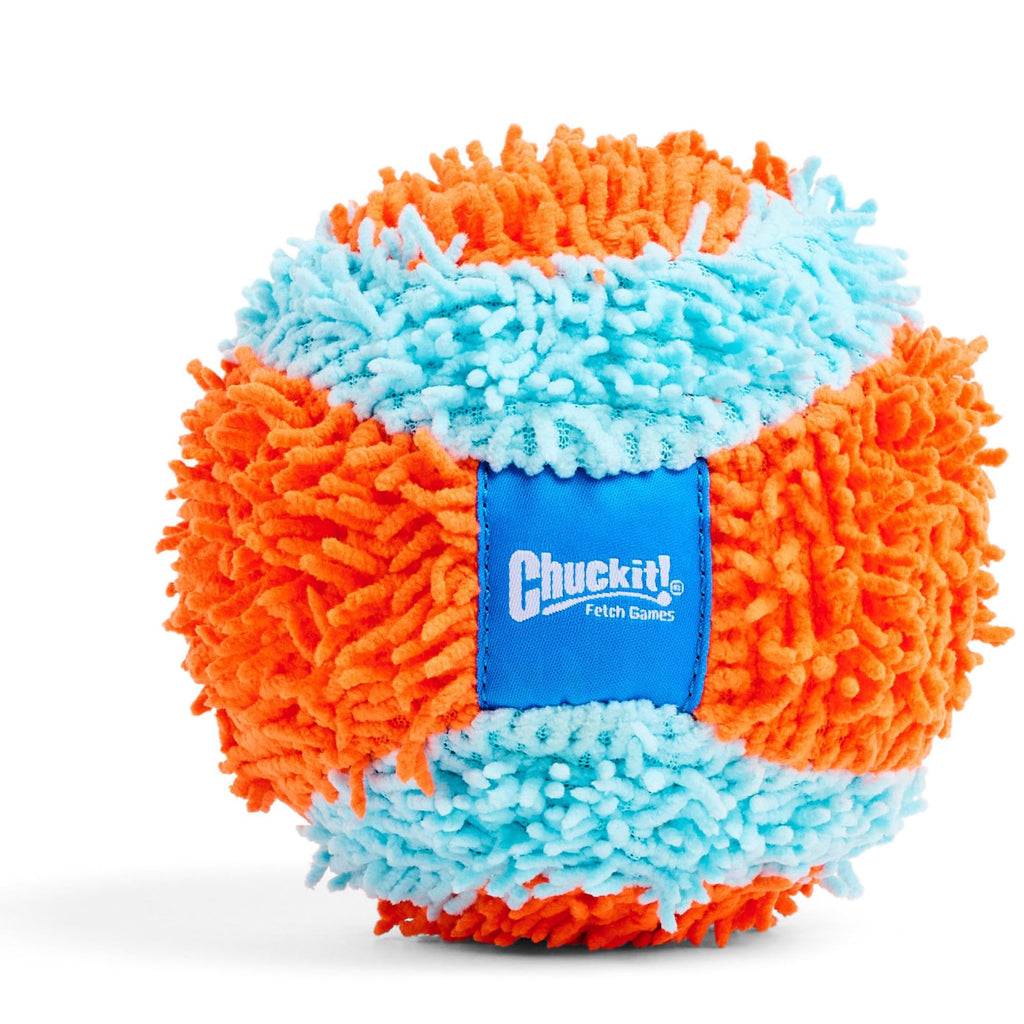 Indoor Fetch Ball Dog Toy, 4.75in, Orange and Blue B216469