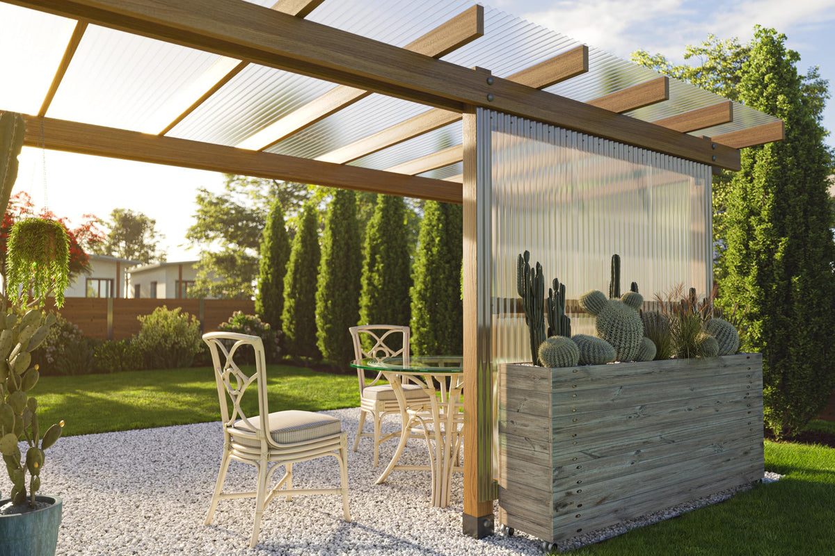 Clear Polycarbonate Roofing Panels 20-Pack 21 in. W x 72 in. L U64681