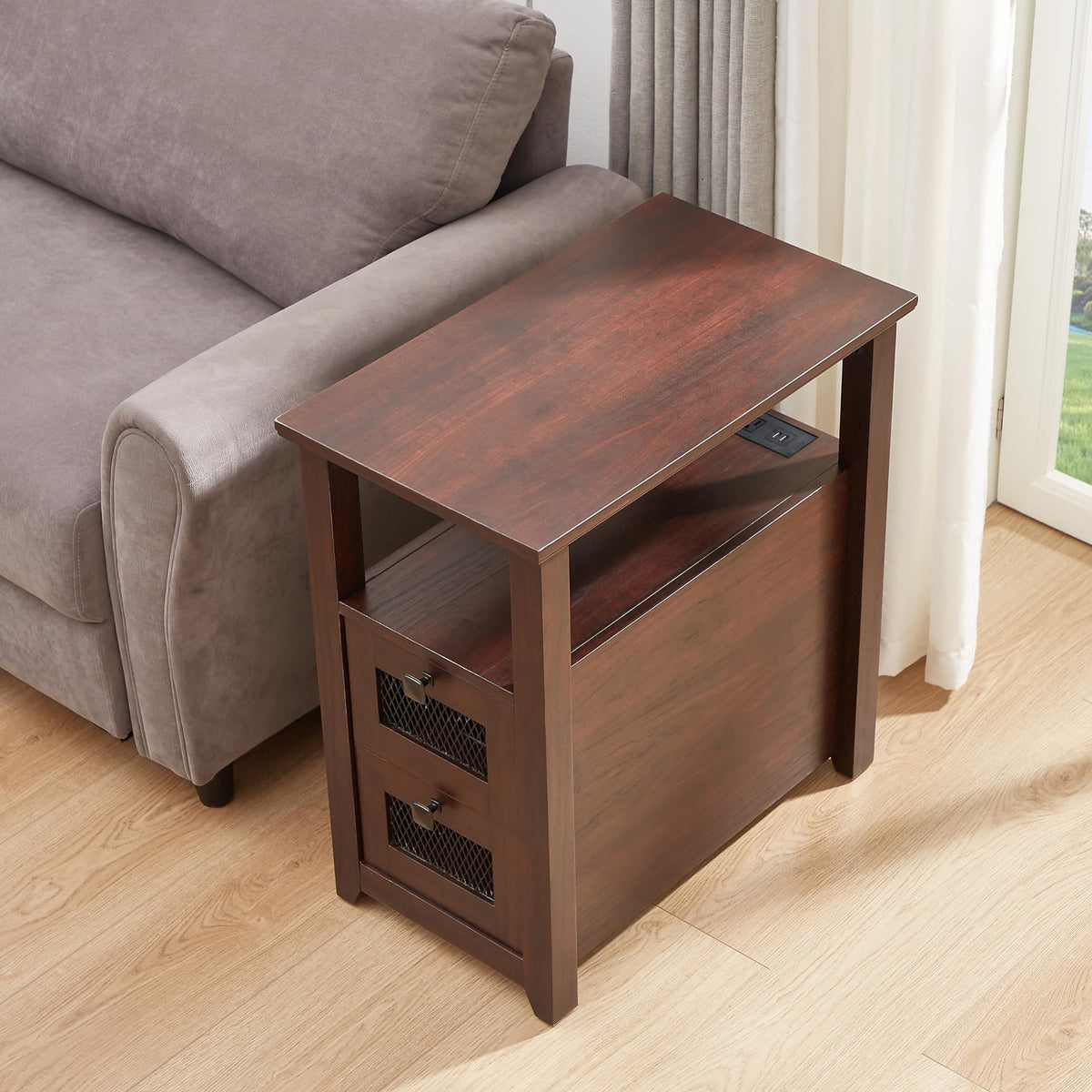 XXL End Table with Charging Station M96408