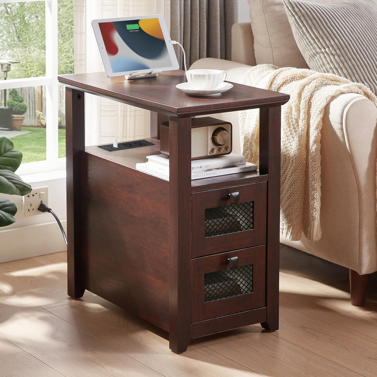XXL End Table with Charging Station M96408