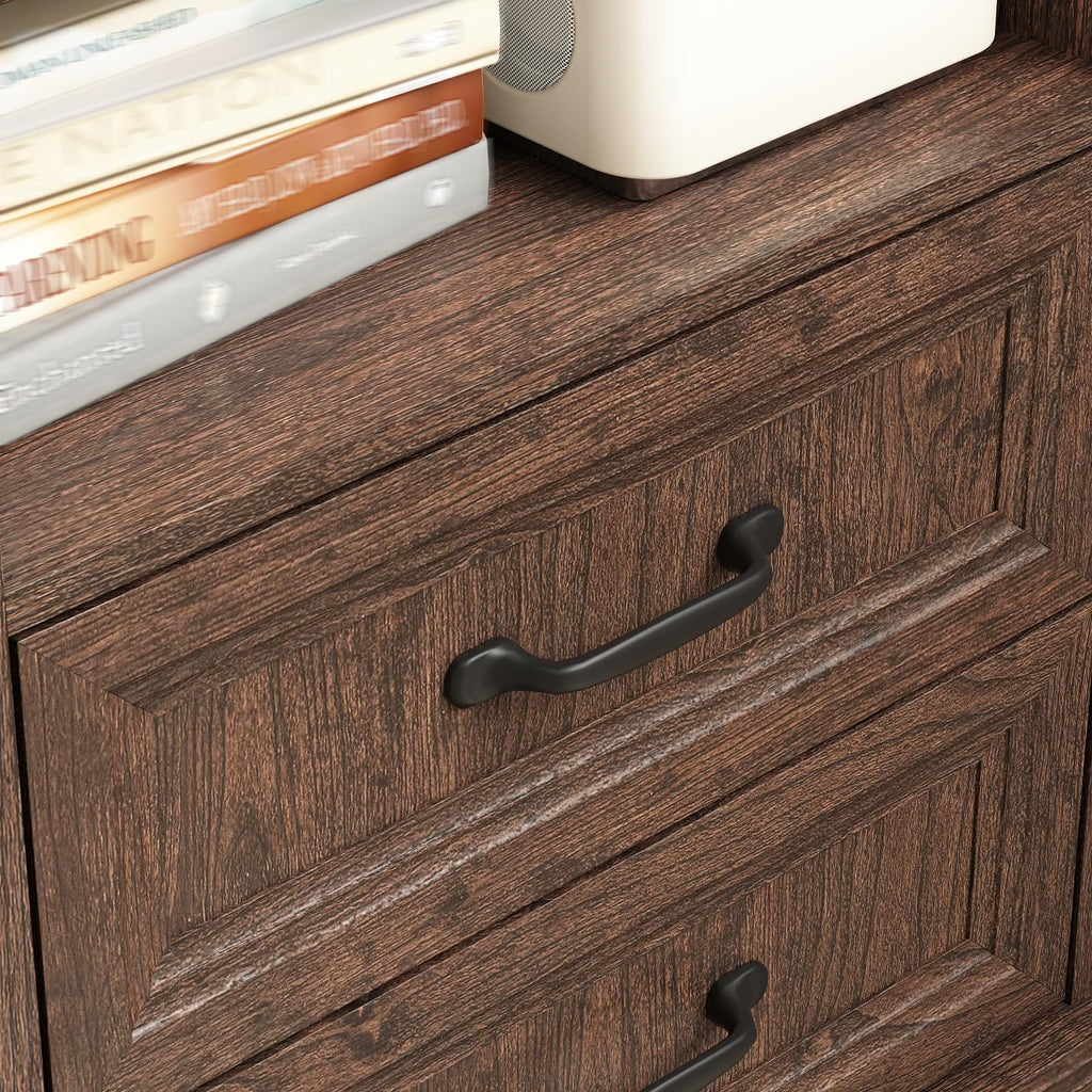 Brown 2 Drawer Nightstand Set of 2 E674247