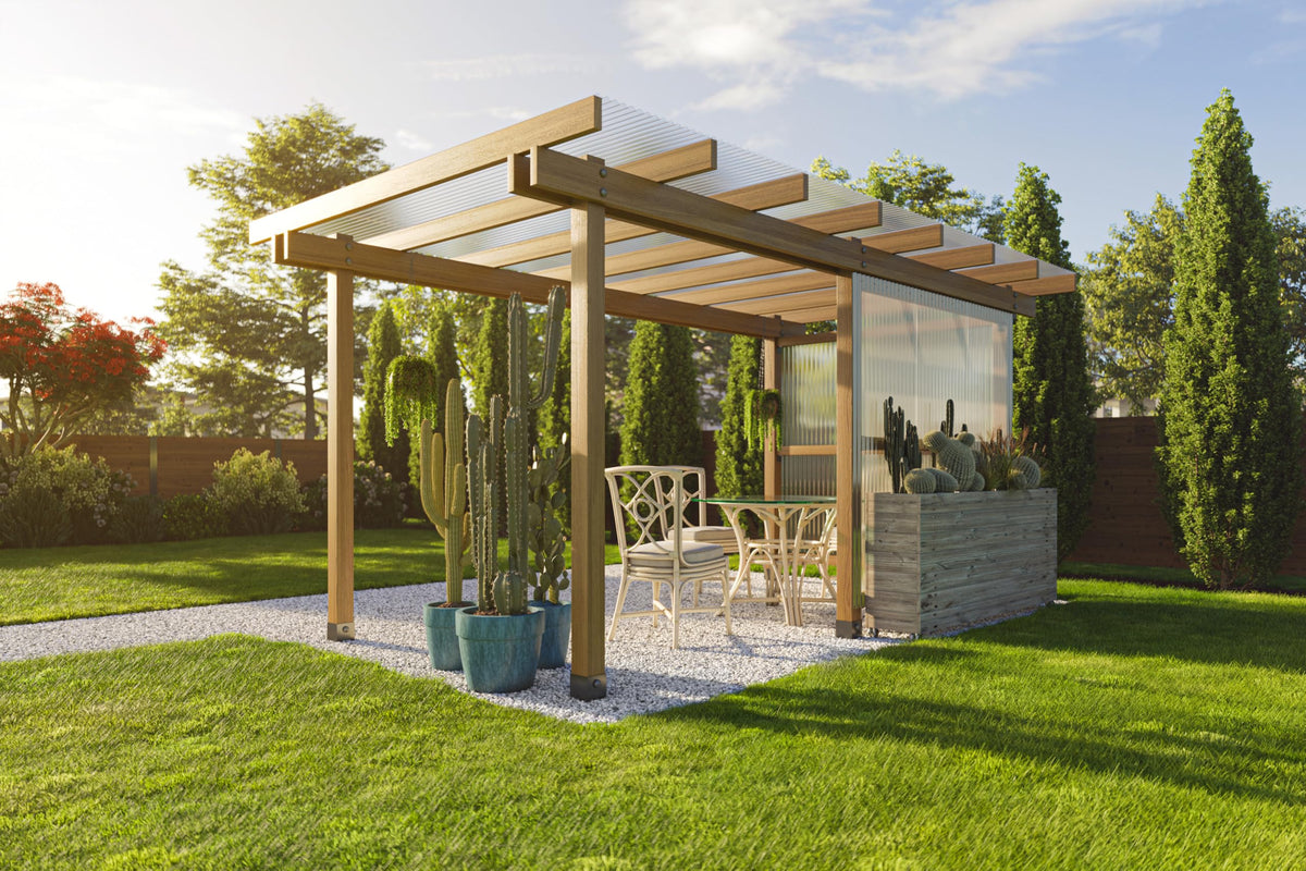 Clear Polycarbonate Roofing Panels 20-Pack 21 in. W x 72 in. L U64681