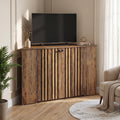 53" Farmhouse Corner TV Stand with Storage G51323