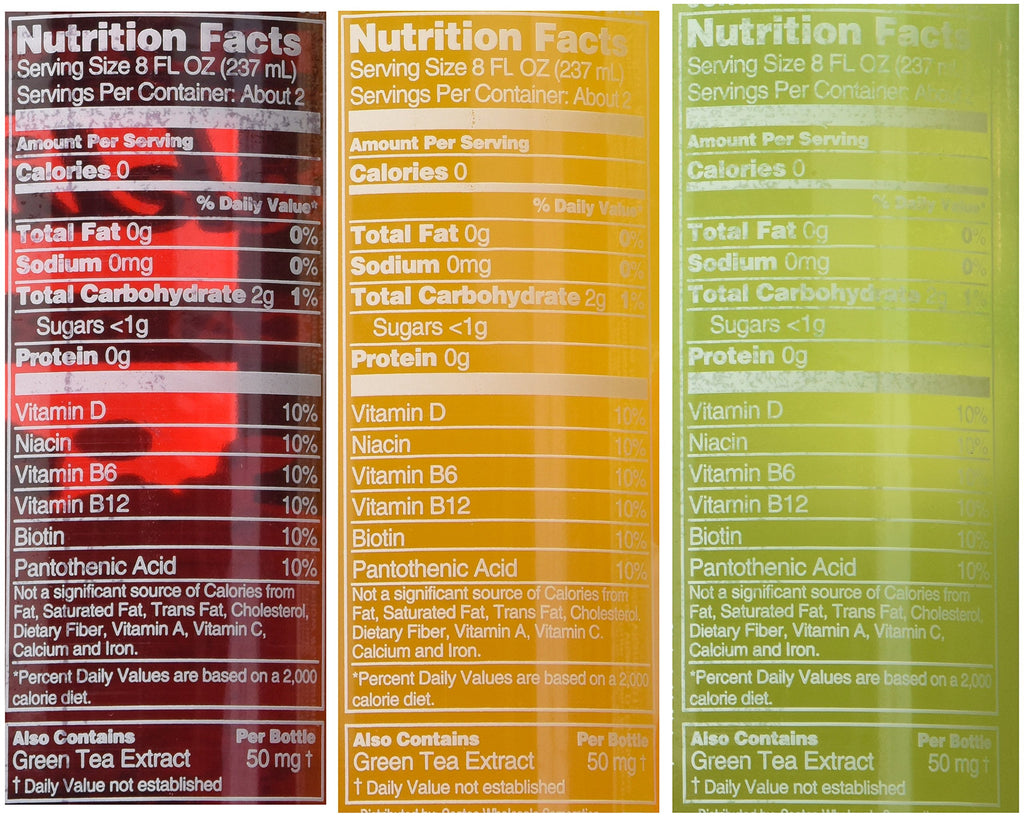 Sparkling Water Bottle Variety Pack 1.7 Ounce S2531