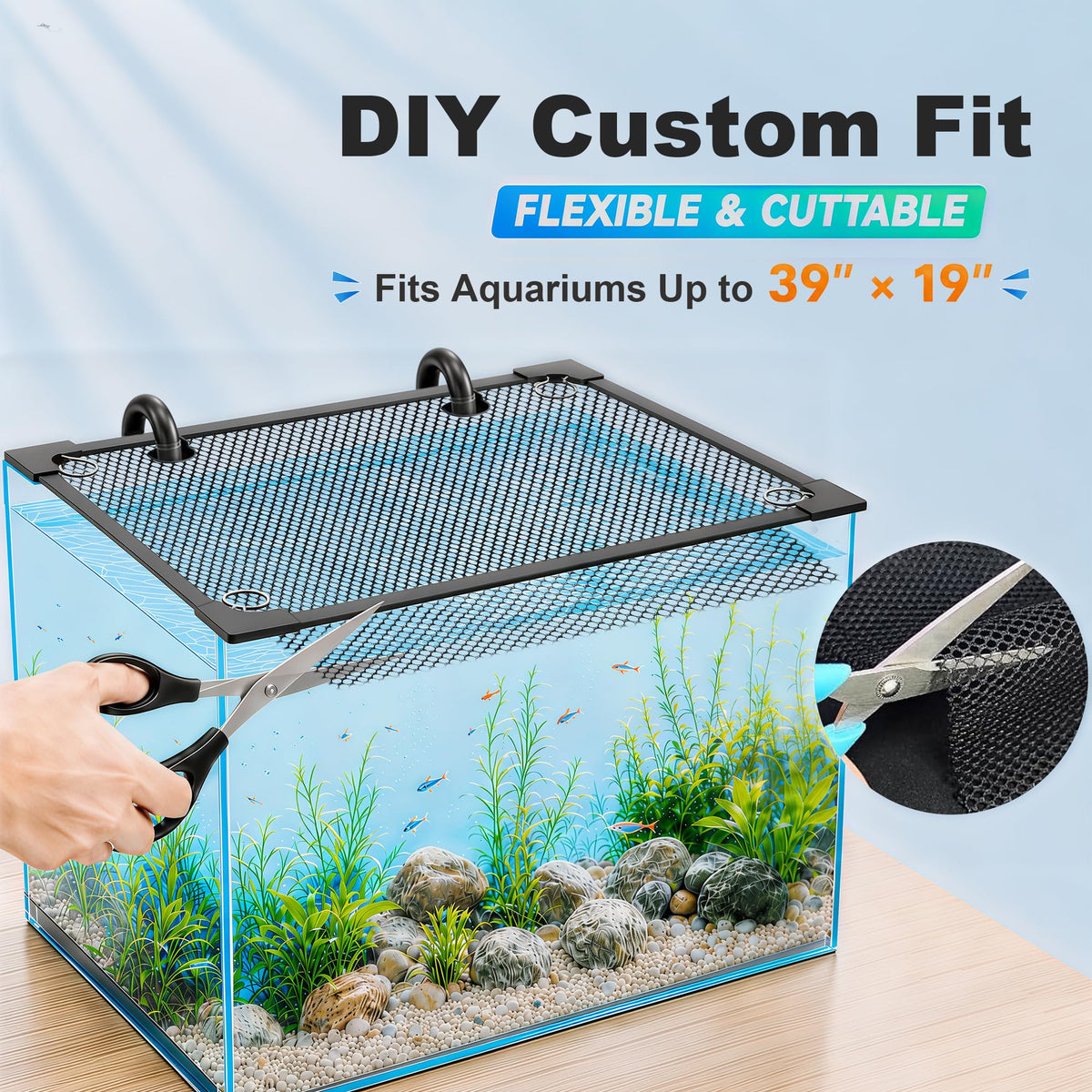 Magnetic Aquarium Lid Mesh Cover M952784