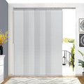 Adjustable Light Filtering Grey Panel Track Blinds V272