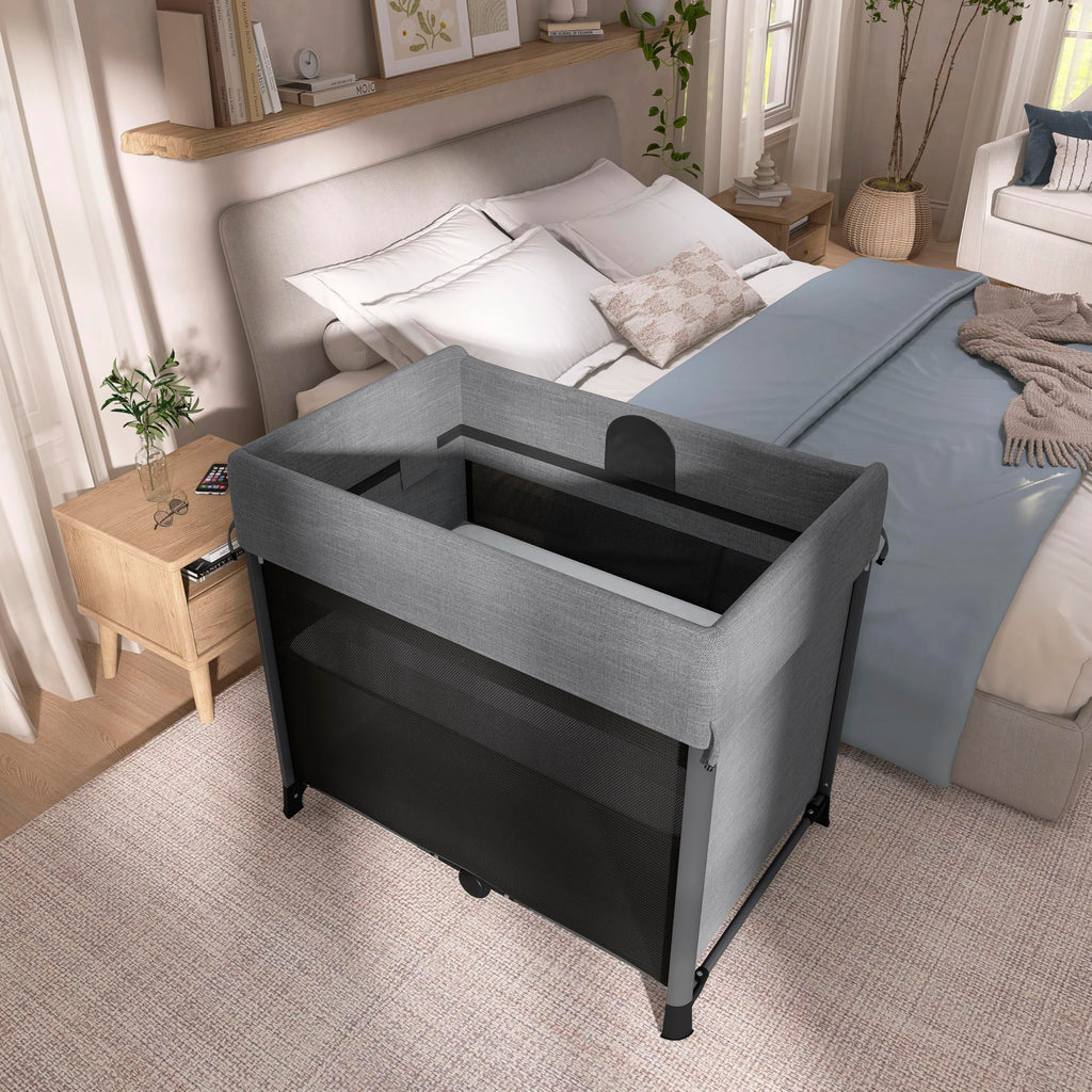 Portable Playard with Instant Fold and Bassinet, Grey M69279