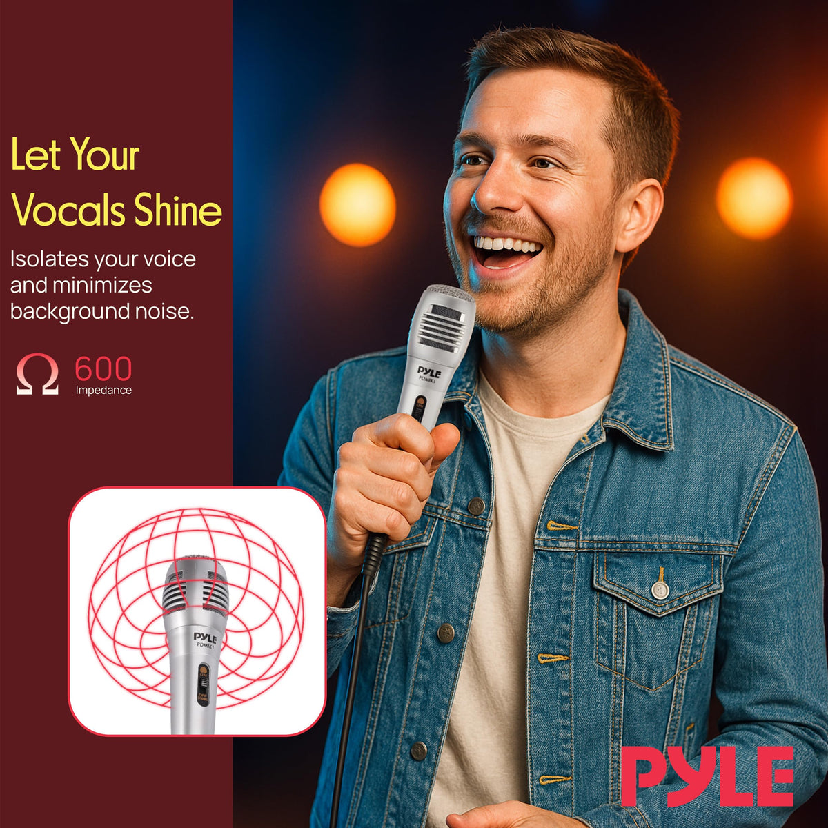 Wired Dynamic Handheld Microphone with XLR Cable Y8149