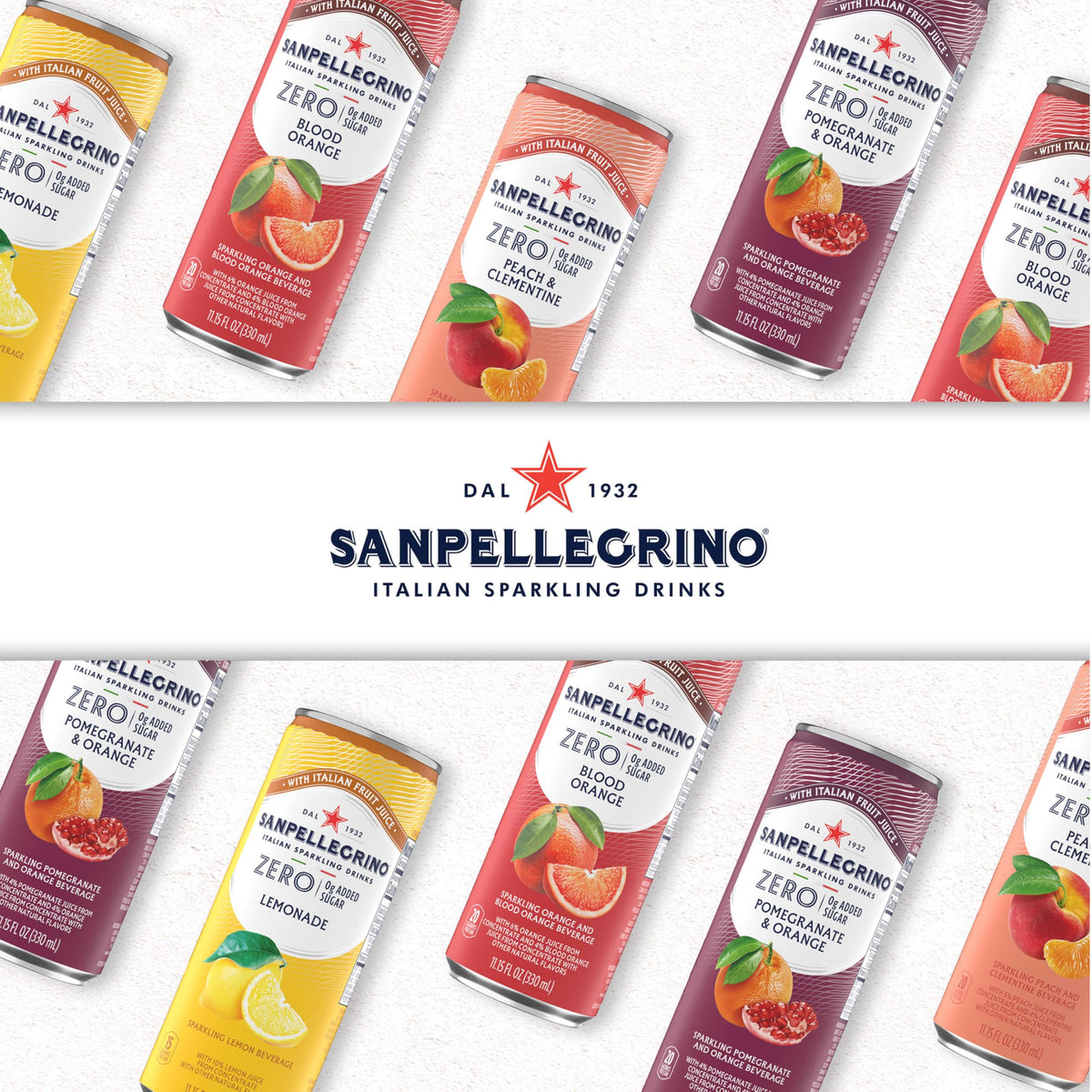 Italian Sparkling Lemonade 24 Pack of 11.15 Fl Oz Cans N3553