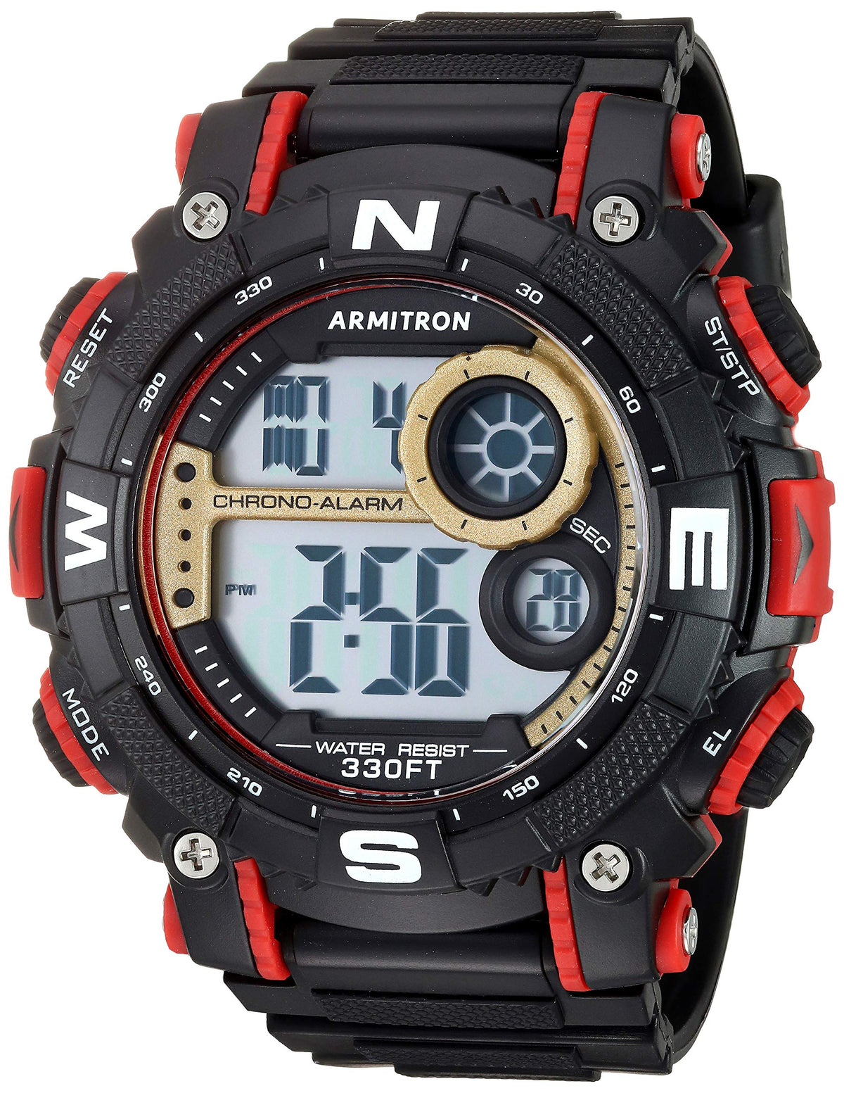 Digital Chronograph Resin Strap Watch S57152