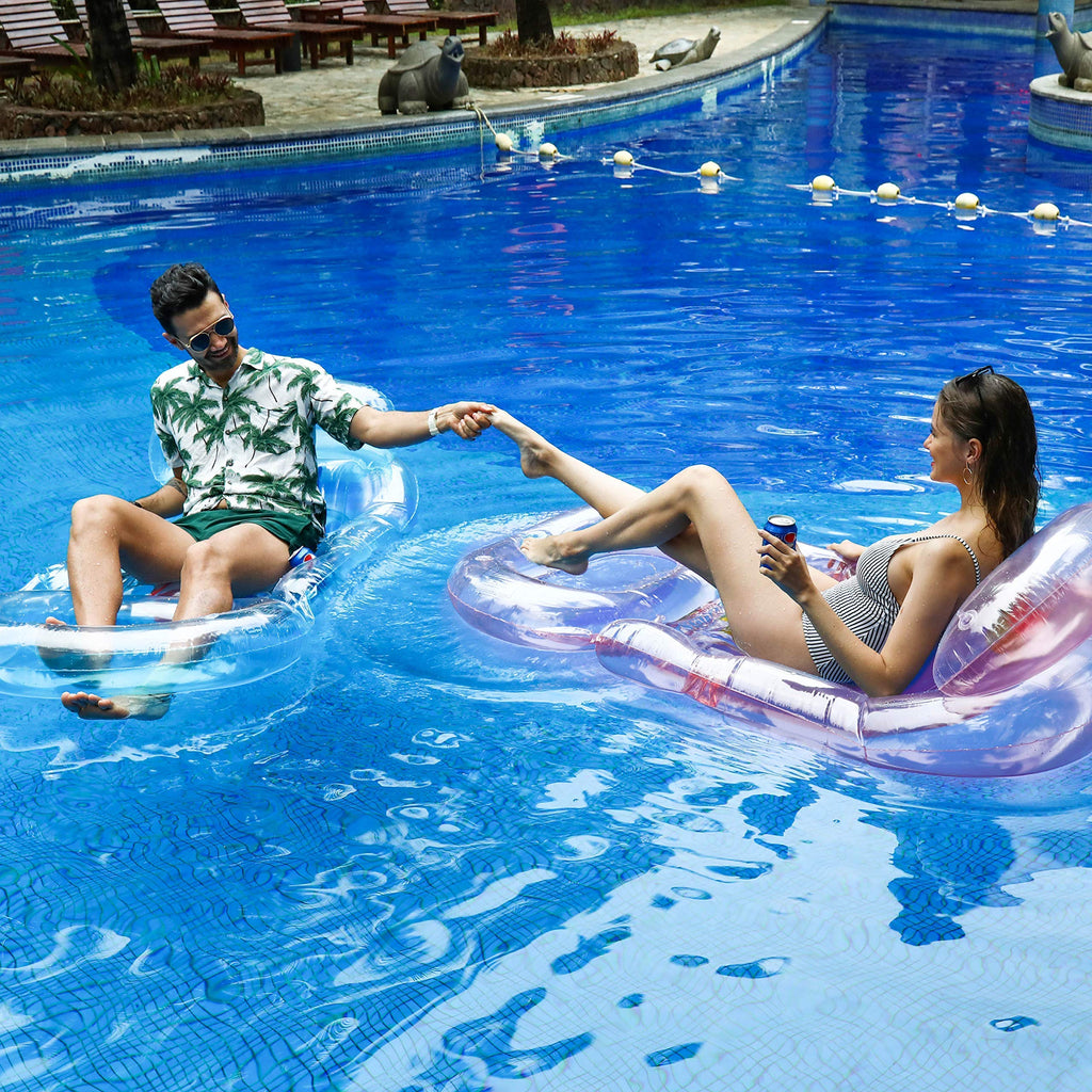 2 Pack Inflatable Pool Floats with Headrest XL K6361